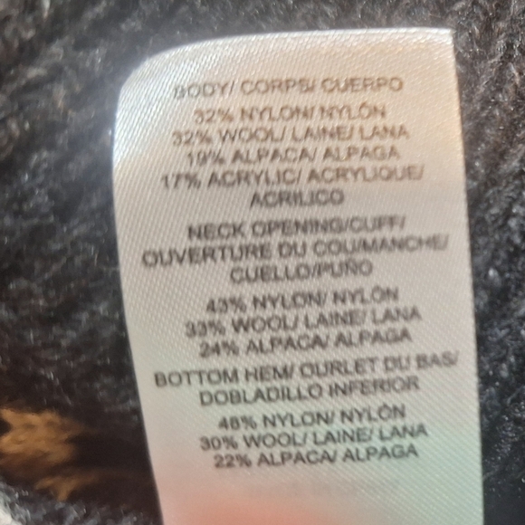 Lucky Brand Women’s Fair Isle Crewneck Sweater – Black Combo, XX-Large - Picture 7 of 8